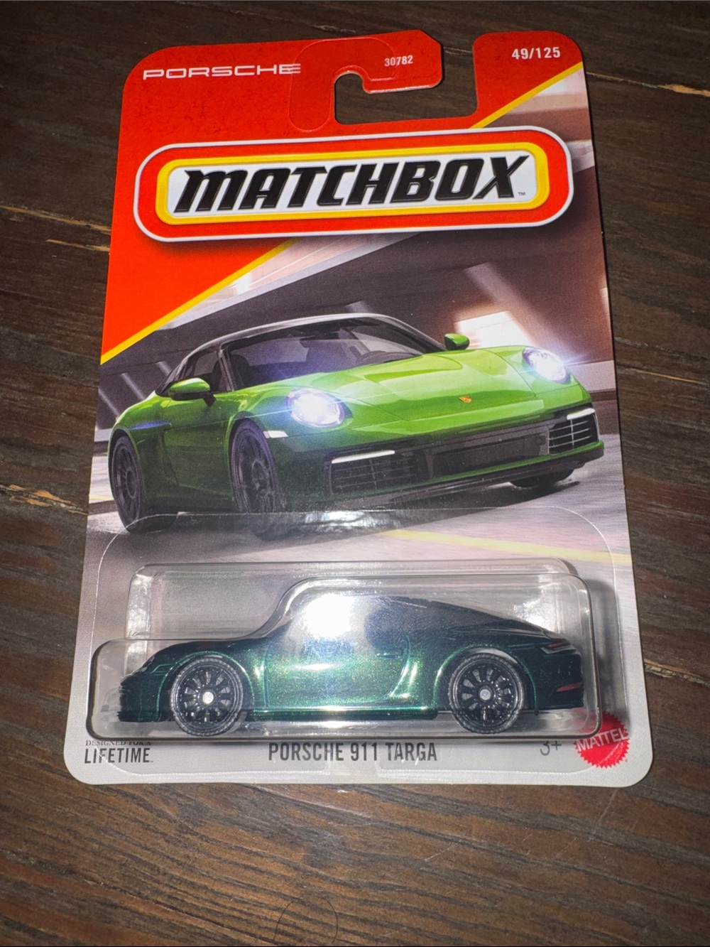 Matchbox Porsche 911 Toy Car - Metallic Green